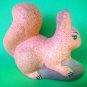 Squirrel with spruce cone , ceramic, folk craft, handmade, made in Russia