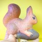 Squirrel with spruce cone , ceramic, folk craft, handmade, made in Russia