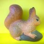 Squirrel with spruce cone , ceramic, folk craft, handmade, made in Russia