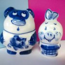 Winnie Pooh and Piglet porcelain figurines the characters of the Soviet cartoons