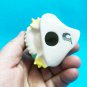 Funny rooster with harmonica porcelain figurine handmade souvenir from Russia