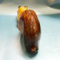 Squirrel natural stone selenite statuette handmade original painting from Russia