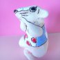 Mouse art ceramic glaze painting folkcraft figurine souvenirs from Russia