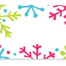 50ct. CHRISTMAS SNOWFLAKES Floral Blank Florist Enclosure Cards Small Tags