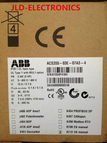 ABB ACS355-03E-07A3-4 New In Box