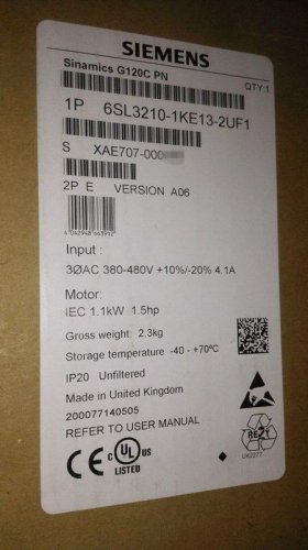 SIEM 6SL3210-1KE13-2UF2 6SL3 210-1KE13-2UF2 New In Box