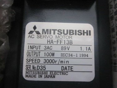 NEW ORIGINAL MITSUBISHI AC SERVO MOTOR HA-FF13B HAFF13B FREE SHIPPING
