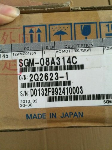 YASKAWA AC SERVO MOTOR SGM-08A314C NEW ORIGINAL EXPEDITED SHIPPING