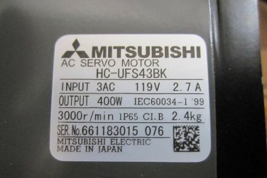 MITSUBISHI SERVO MOTOR HC-UFS43BK NEW ORIGINAL EXPEDITED SHIPPING