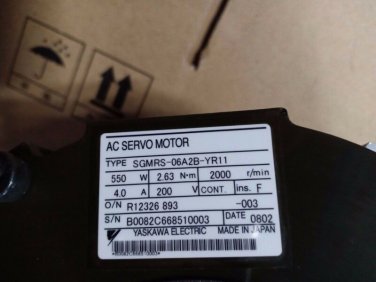 YASKAWA AC SERVO MOTOR SGMRS-06A2B-YR11 NEW ORIGINAL EXPEDITED SHIPPING