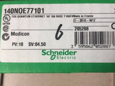 NEW SCHNEIDER PLC MODULE 140NOE77101 140N0E77101 EXPEDITED SHIPPING