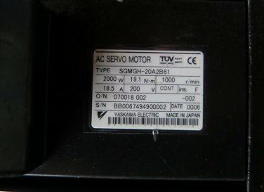 NEW YASKAWA AC SERVO MOTOR SGMGH-20A2B61 SGMGH20A2B61 EXPEDITED SHIPPING