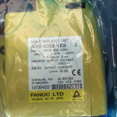 NEW ORIGINAL FANUC SERVO AMPLIFIER UNIT A06B-6089-H106 EXPEDITED SHIPPING