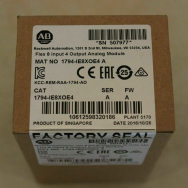 New Sealed AB 1794-IE8XOE4 /A Flex 8 Input 4 Output Analog Module 1794IE8XOE4
