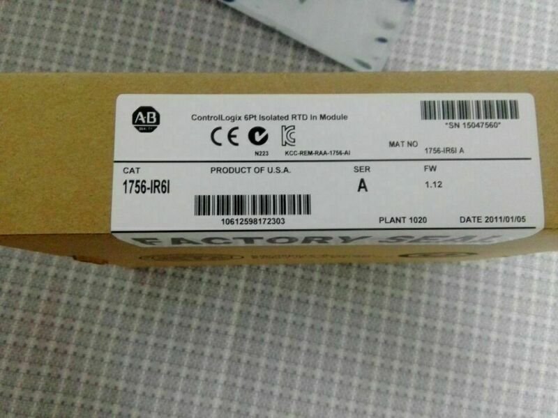 New Factory Sealed AB 1756-IR6I / A ControlLogix 6 Pt Isolated RTD In Module