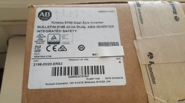 New ALLEN BRADLEY 2198-D020-ERS3 SER B KINETIX 5700 DUAL AXIS INVERT