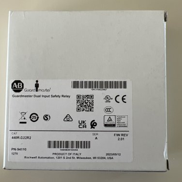 New Allen Bradley 440R-D22R2 /A Guardmaster Safety Relay Manufactured 2023