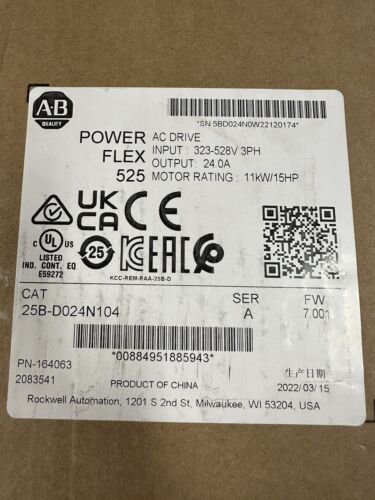 AB inverter 25B-D024N104 25BD024N104 EXPEDITED SHIPPING NEW