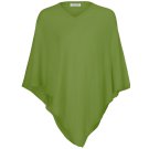 AlchemyStory Cashmere Poncho Lime V-Neck