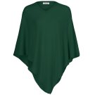 AlchemyStory Cashmere Poncho Forest Green V-Neck
