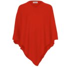 AlchemyStory Cashmere Poncho Orange V-Neck