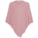 AlchemyStory Cashmere Poncho Pale Pink V-Neck