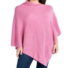 AlchemyStory Cashmere Poncho Pink Side Neck