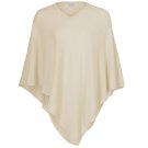 AlchemyStory Cashmere Poncho Cream V-Neck