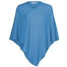 AlchemyStory Cashmere Poncho Sky Blue V-Neck