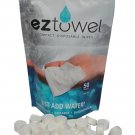 (1) Bag Of EZ-Towels Compressed Towel Wipes With Travel Tube That Holds 10