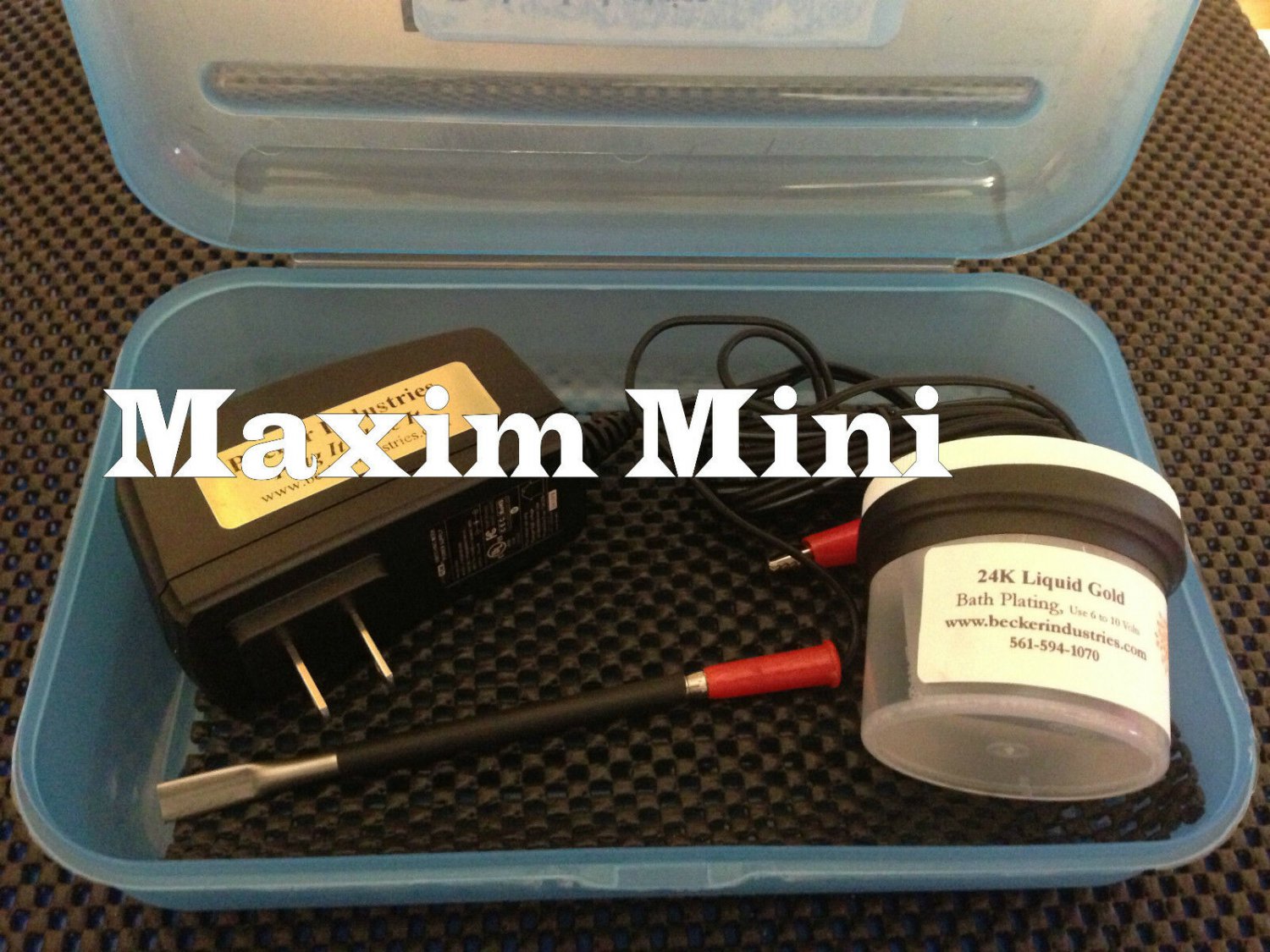 Mini Plater 24kt Gold Plating Machine, kit, with 24K Gold