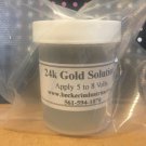 4oz 24K GOLD SOLUTION, For Gold plating, Electro plating, INDUSTRIAL GRADE