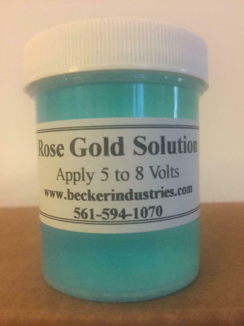 4oz 24K ROSE GOLD SOLUTION, Industrial Grade