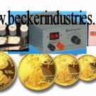 24k Gold/Chrome/silver/Rhodium Plating Machine, with 4oz 24K Gold Solution