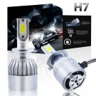 2 x H7 LED Headlight Bulb Conversion Kit Hi/Lo Beam Fog Lamp 6000K Diamond White