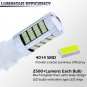 2x 92-4014SMD Ice Blue 3157 4114 4157 LED DRL Driving Daytime Running Light Bulb