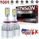2x 9005 LED Headlight High Low Beam Bulbs 6000K White High Power 1300W 195000LM