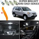 9 x Xenon White Interior LED Lights Kit + TOOL For 2002 - 2006 Honda CRV CR-V