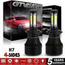 1900W H7 LED Headlight High Low Fog Light Bulbs + Canbus Error Free Anti Flicker