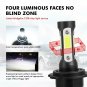 1900W H7 LED Headlight High Low Fog Light Bulbs + Canbus Error Free Anti Flicker