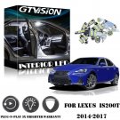 10Pcs White LED Lights Interior Package Kit For 2014 2015 2016 2017 Lexus IS200t
