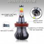 H11 H8 H9 H16 Upgrade LED Fog Light Bulbs Dual Color w/ Flash Mode White + Blue
