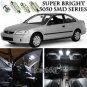 6pcs Xenon White LED Interior Lights Bulb Package Kit For Honda Civic 1996-2000