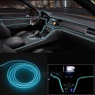 3M Ice Car LED EL Wire Blue Cold Light Flexible Strip Atmosphere Decor Lamp 12V