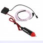 2M 12V Car LED EL Wire White Cold light lamp Neon Lamp Interior Atmosphere Light