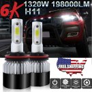 H8/H9/H11 LED Headlight Bulbs High Beam Kit for Nissan Altima Sentra Leaf Maxima