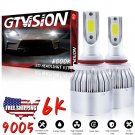 LED Headlight Kit 9005 HB3 6000K White High Beam Bulb for Jeep Compass 2011-2019