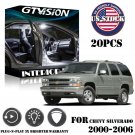 20x White LED Interior Lights Package Kit Fit 2000 - 2004 2005 2006 Chevy Tahoe