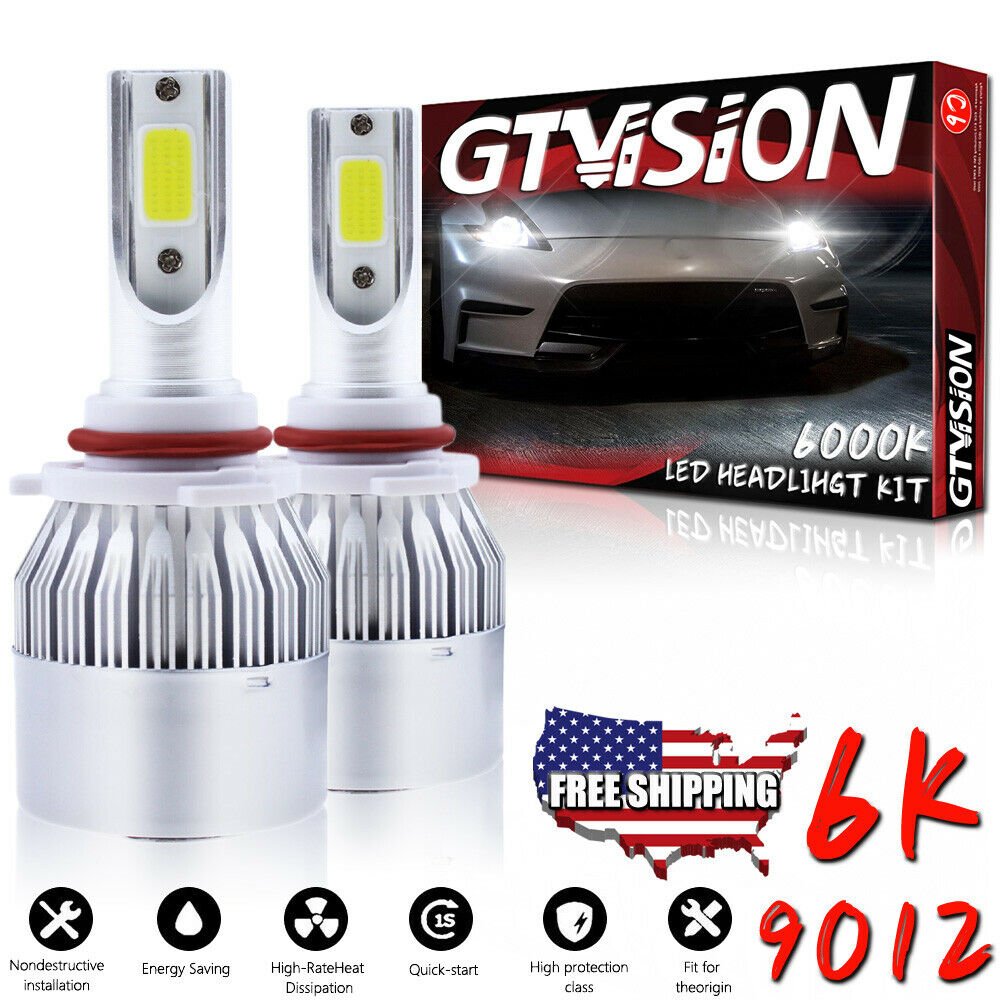 1300W LED Headlight Kit 9012 6000K White Hi/Low Bulb for Nissan Maxima 2004-2007