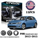 15x Error Free White LED Interior Lights Package Kit Fit VW Golf MK7 VII EX #US